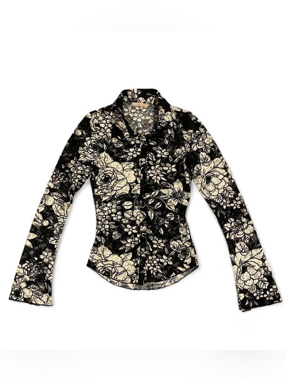 Y2K Forever 21 Floral Lace Long Sleeve Top